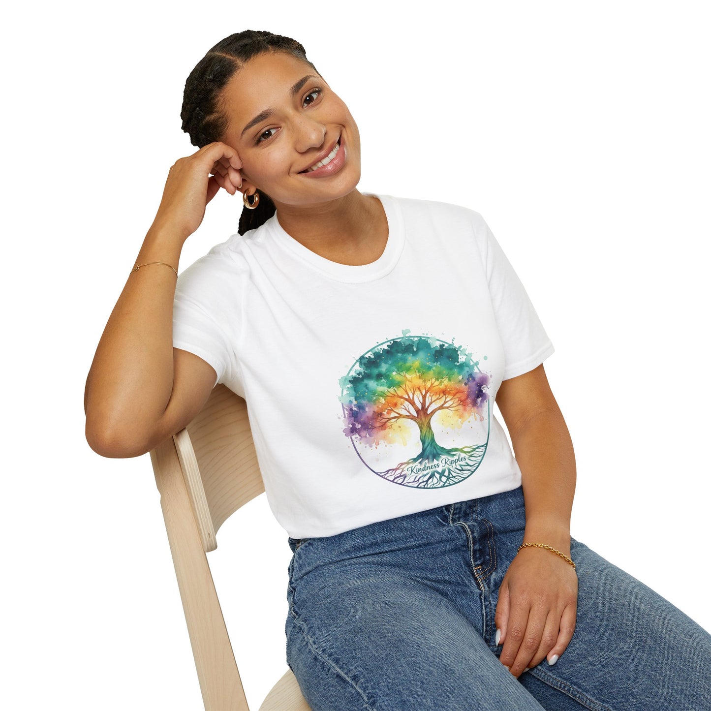 Vibrant Tree of Life Unisex Softstyle T-Shirt