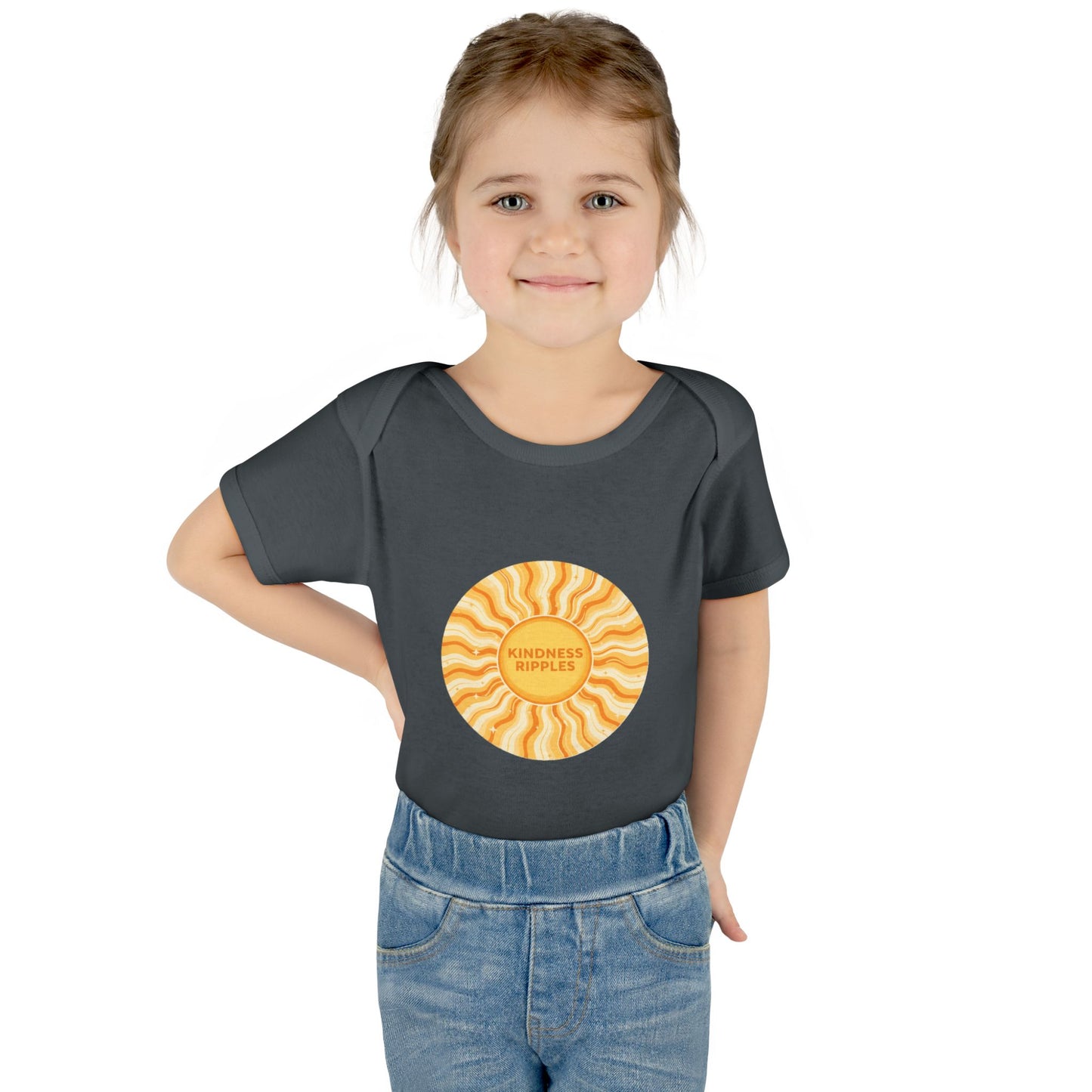 Sunshine Infant Bodysuit - "Mindfulness Ripple" Design for Newborns