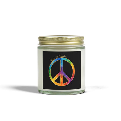 Peaceful Vibes Scented Candles - Coconut Apricot Wax (4oz)