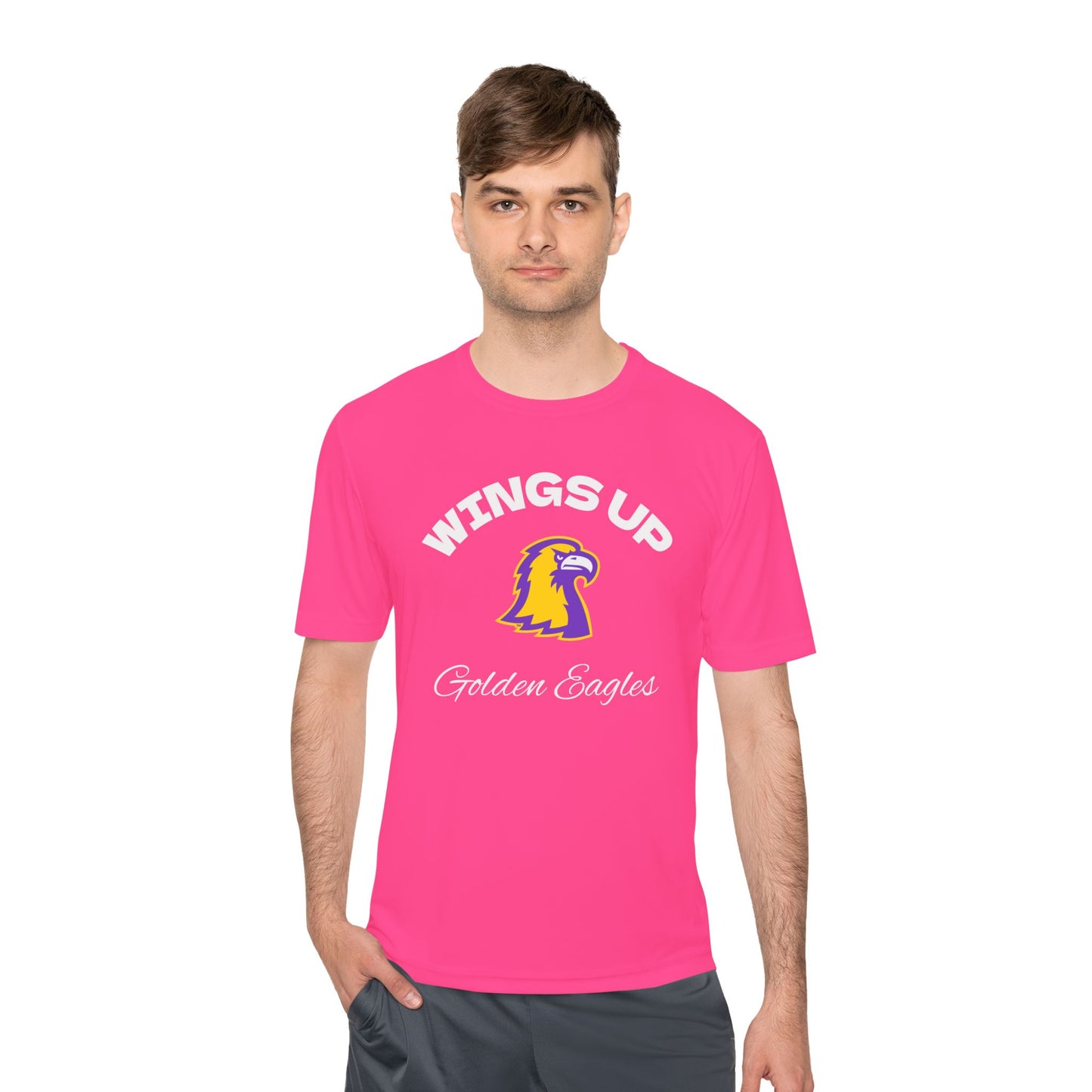 Wings Up Golden Eagles Moisture-Wicking Tee