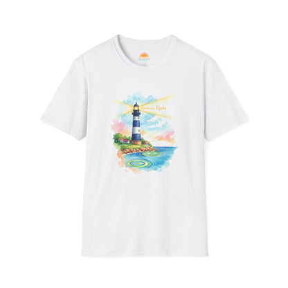 Lighthouse Inspired Unisex Softstyle T-Shirt - Perfect for Beach Lovers