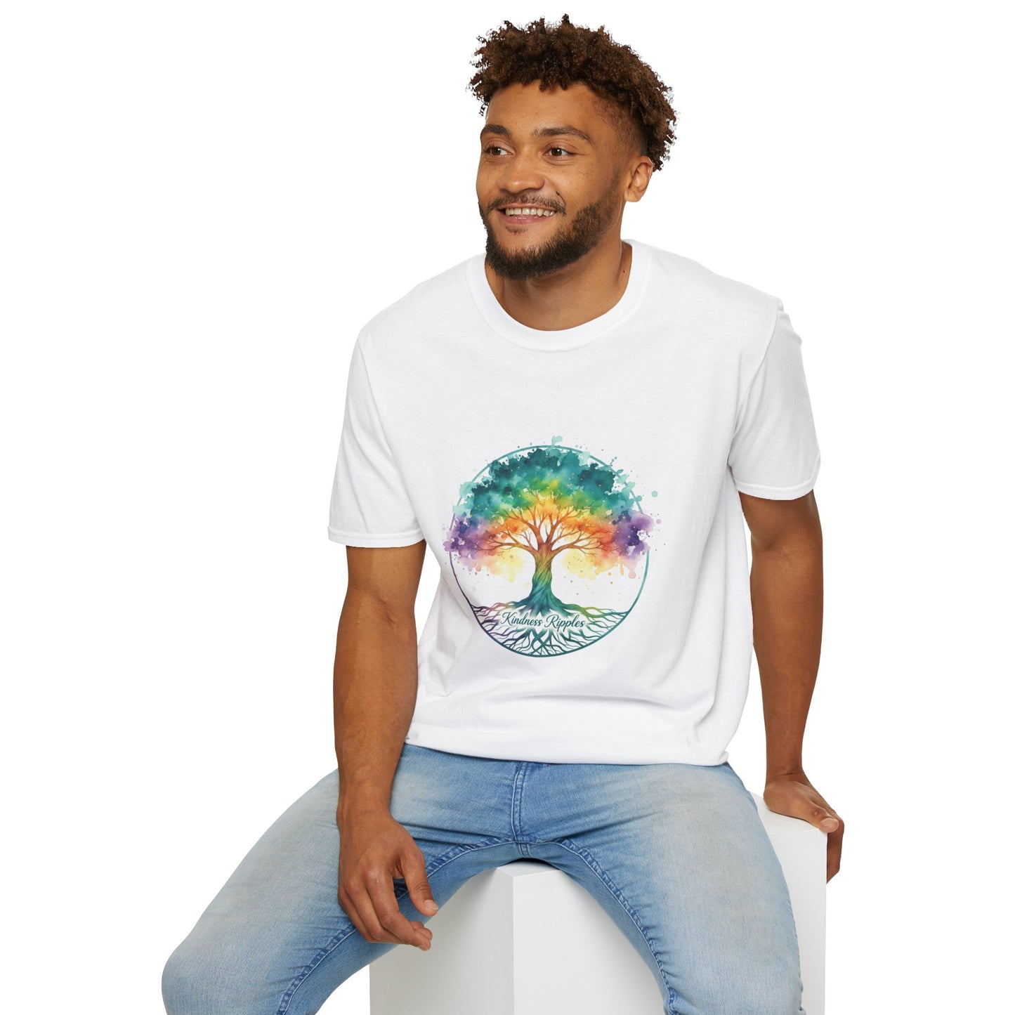 Vibrant Tree of Life Unisex Softstyle T-Shirt
