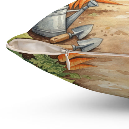 Sunshine Garden: Vibrant Watercolor Harvest Pillow