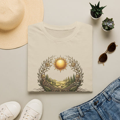 Nature Sunscape T-Shirt — Surrounded by Nature Graphic