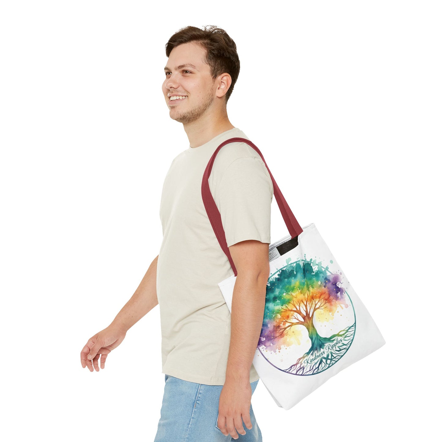 Colorful Kindness Tree Tote Bag
