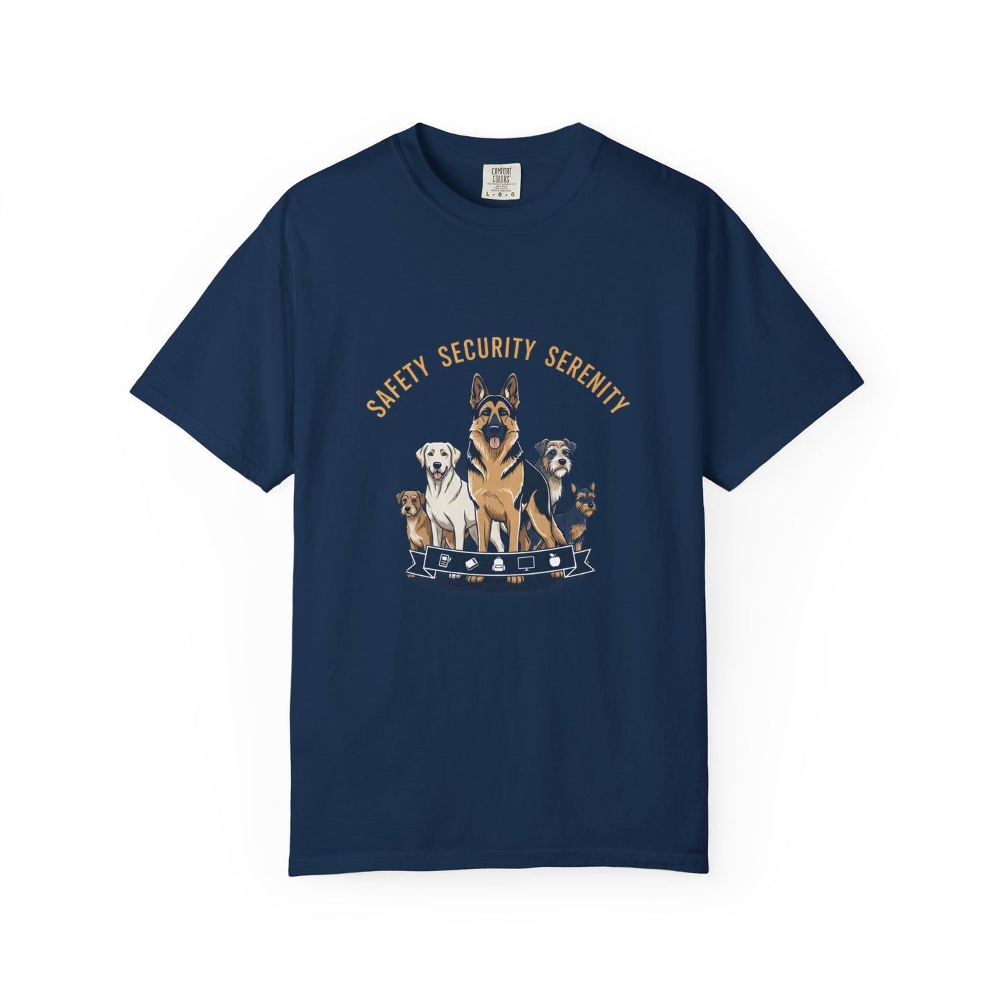Safety Security Serenity T-Shirt — Dog Pack Graphic Tee