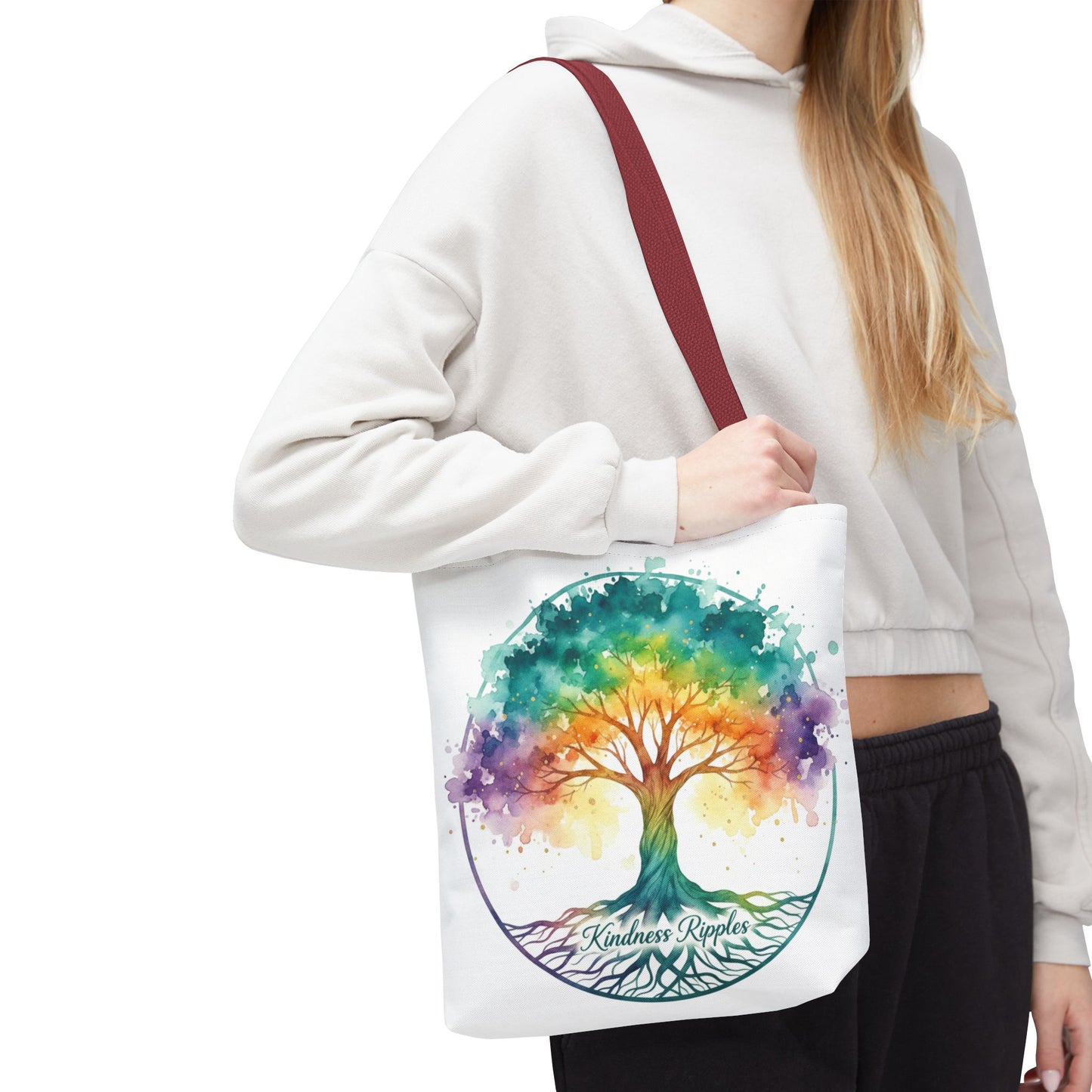 Colorful Kindness Tree Tote Bag