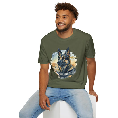 K9 German Shepherd Tribute T‑Shirt – Police Dog Memorial Tee - The Protector