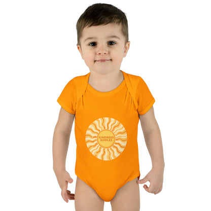 Sunshine Infant Bodysuit - "Mindfulness Ripple" Design for Newborns