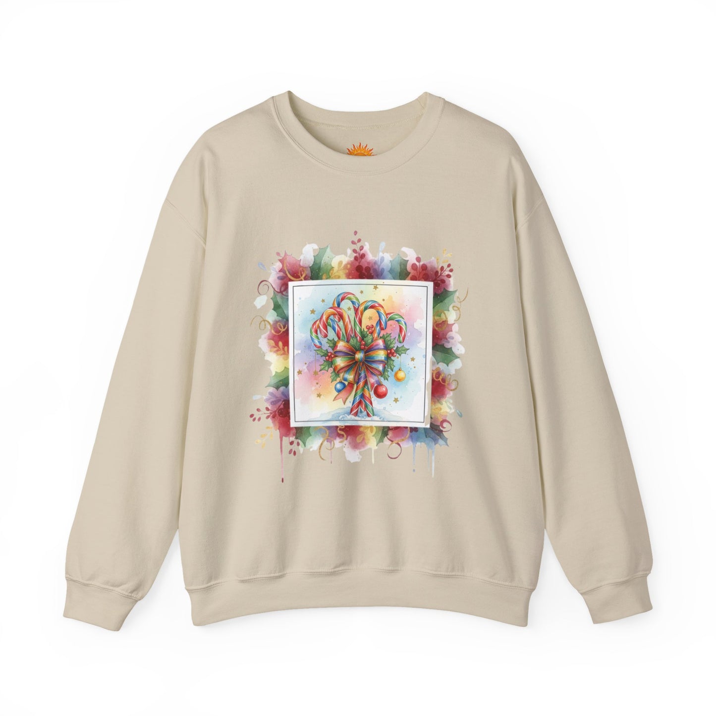 Christmas Candy Cane Crewneck Sweatshirt