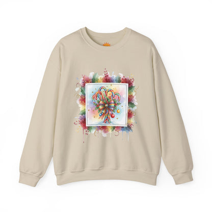 Christmas Candy Cane Crewneck Sweatshirt