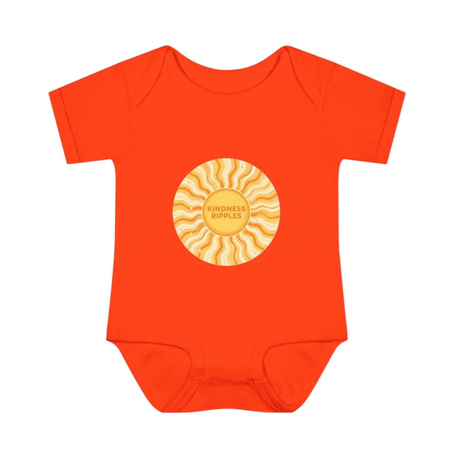 Sunshine Infant Bodysuit - "Mindfulness Ripple" Design for Newborns