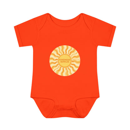 Sunshine Infant Bodysuit - "Mindfulness Ripple" Design for Newborns