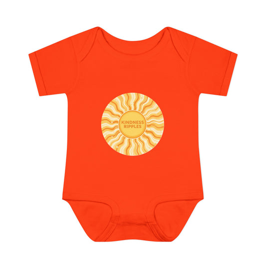 Sunshine Infant Bodysuit - "Mindfulness Ripple" Design for Newborns