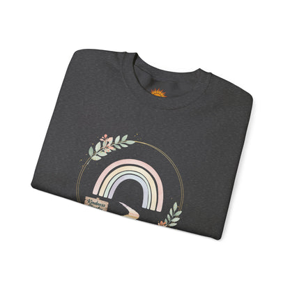 Cozy Rainbow Crewneck Sweatshirt - Unisex Heavy Blend™
