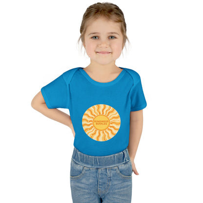 Sunshine Infant Bodysuit - "Mindfulness Ripple" Design for Newborns