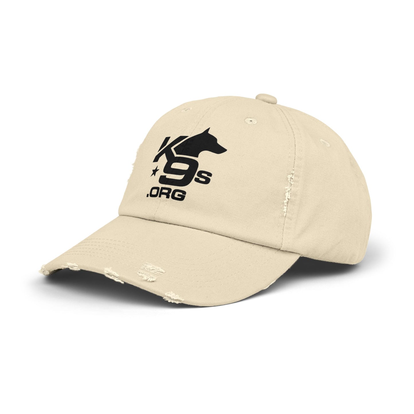 K9s.org Distressed Baseball Cap – Tactical Dog Rescue Logo Hat