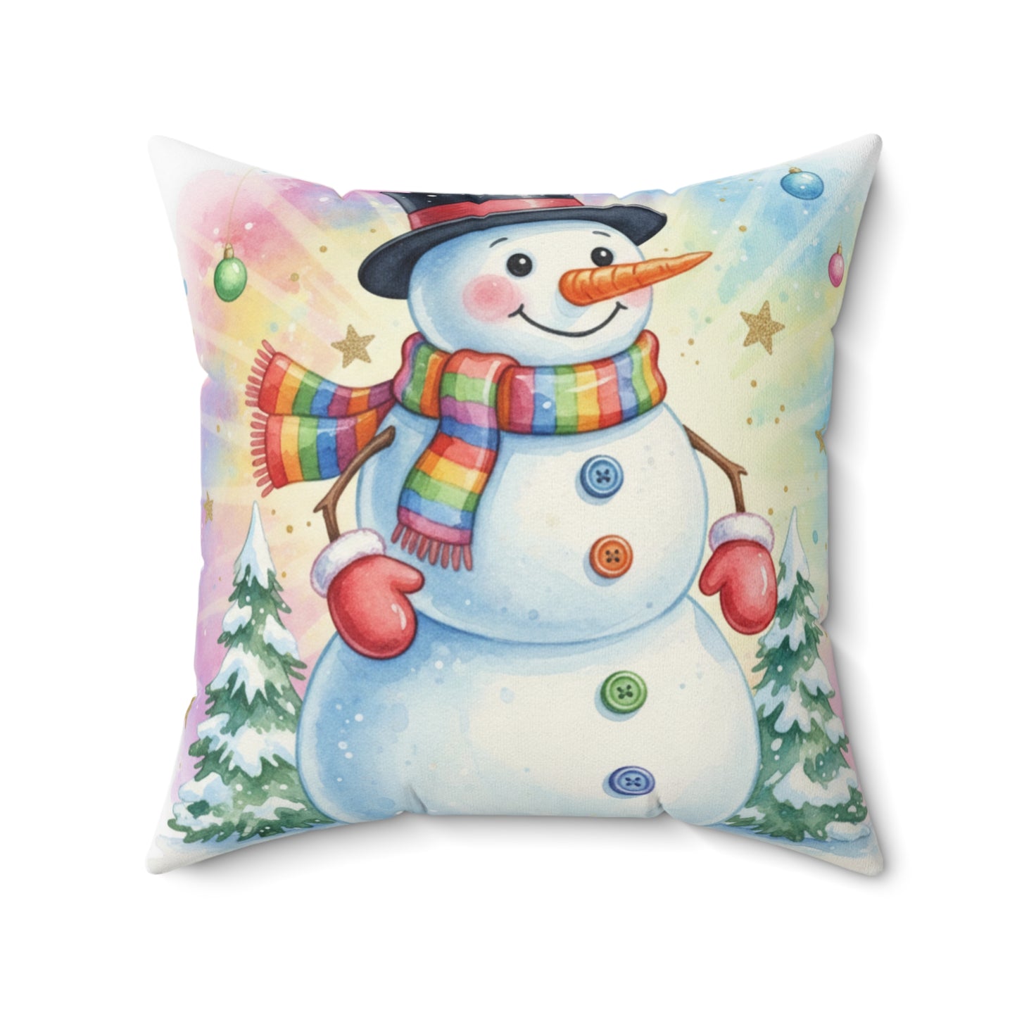 Christmas Snowman Pillow