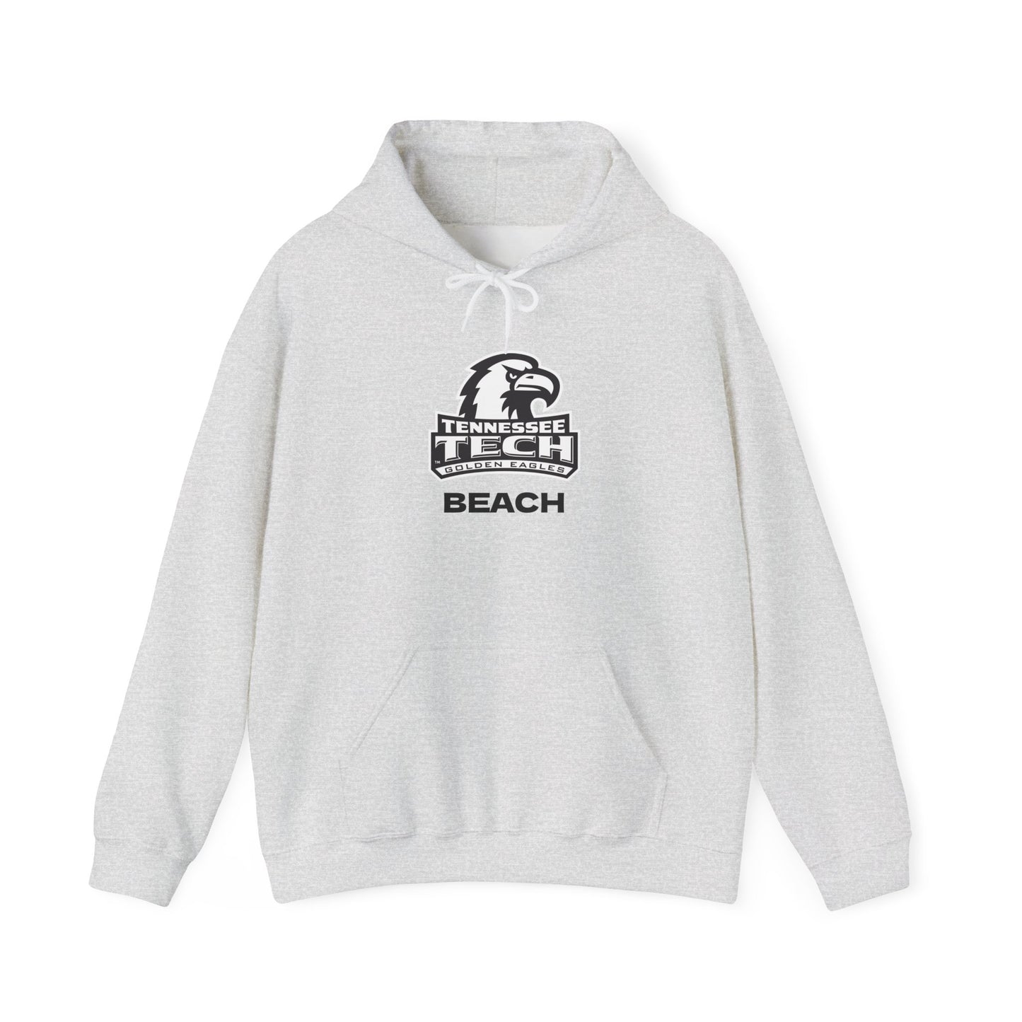 TN Tech Beach Eagle Hoodie — Retro Athletic Logo Pullover