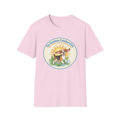 T-Shirt — 'The Sunshine Collaborative' Cute Beagle Sun Logo