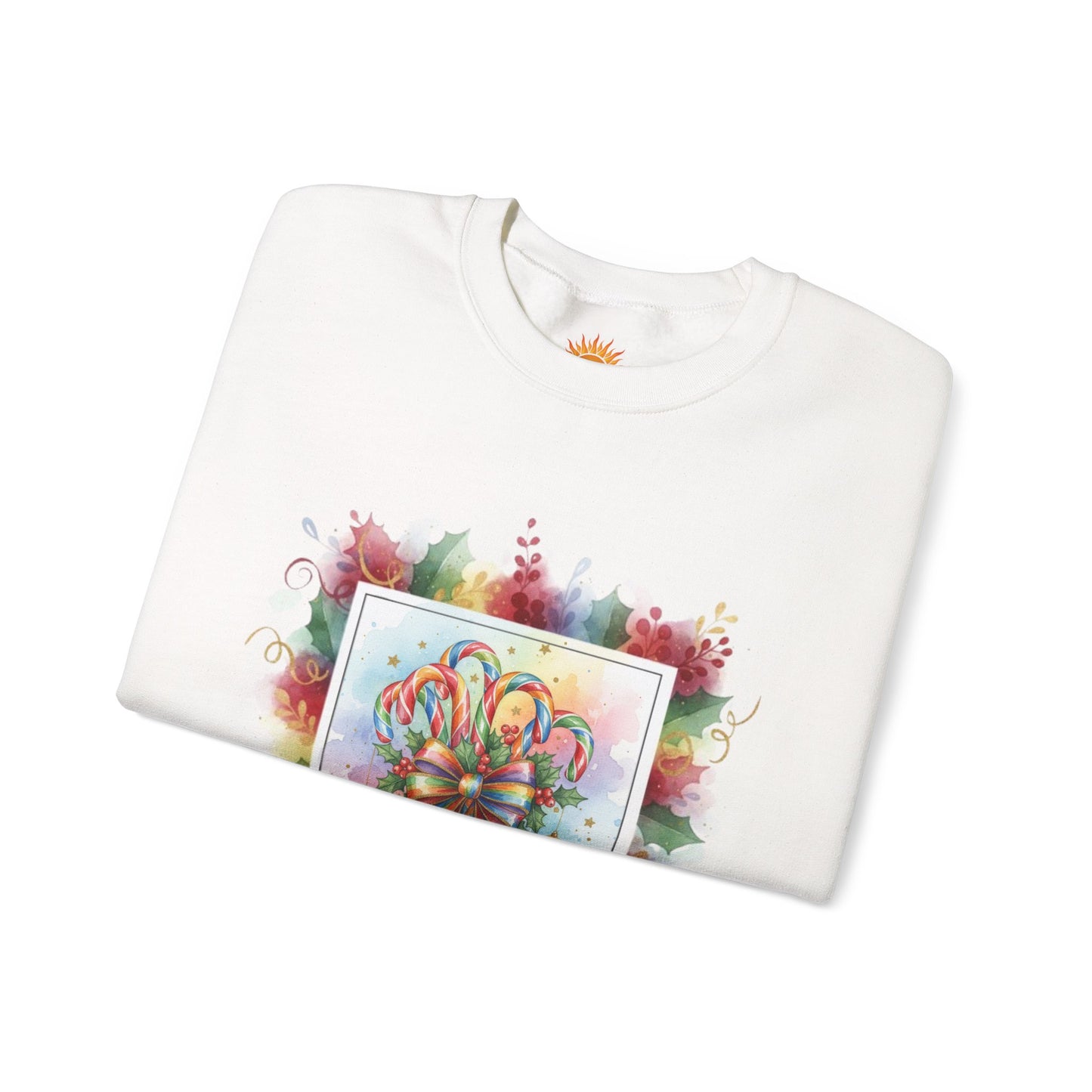 Christmas Candy Cane Crewneck Sweatshirt