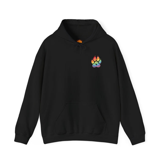 German Shepherd Rainbow Paw Hoodie --Pet Lover Sweatshirt  --Front and Back--Kindness Ripples