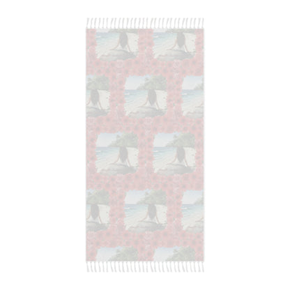 The Cristina - Boho Beach Towel with Floral Design