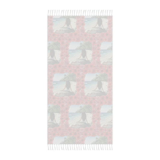 The Cristina - Boho Beach Towel with Floral Design
