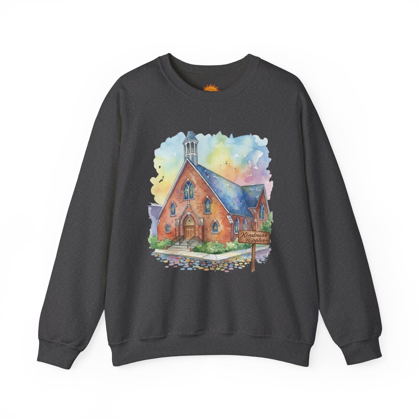 Colorful Church Watercolor Sweatshirt - Homage to the St. William Community