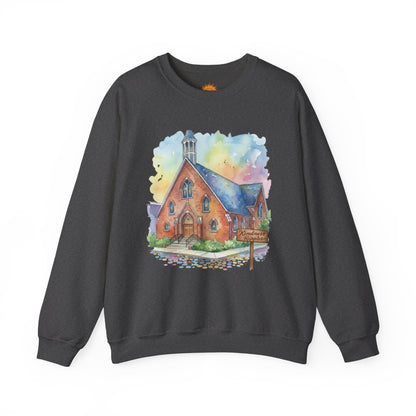 Colorful Church Watercolor Sweatshirt - Homage to the St. William Community