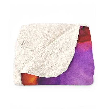 Kindness Ripple Effect Heart Blanket | Colorful Sherpa Fleece Throw | Emotional Regulation Comfort Gift | Cozy Teacher Appreciation