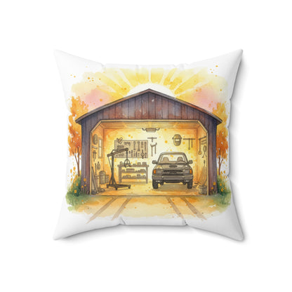 Pillow Dream Garage Sunset