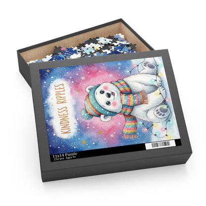 Polar Bear Kindness Puzzle - 120/252/500 Pieces