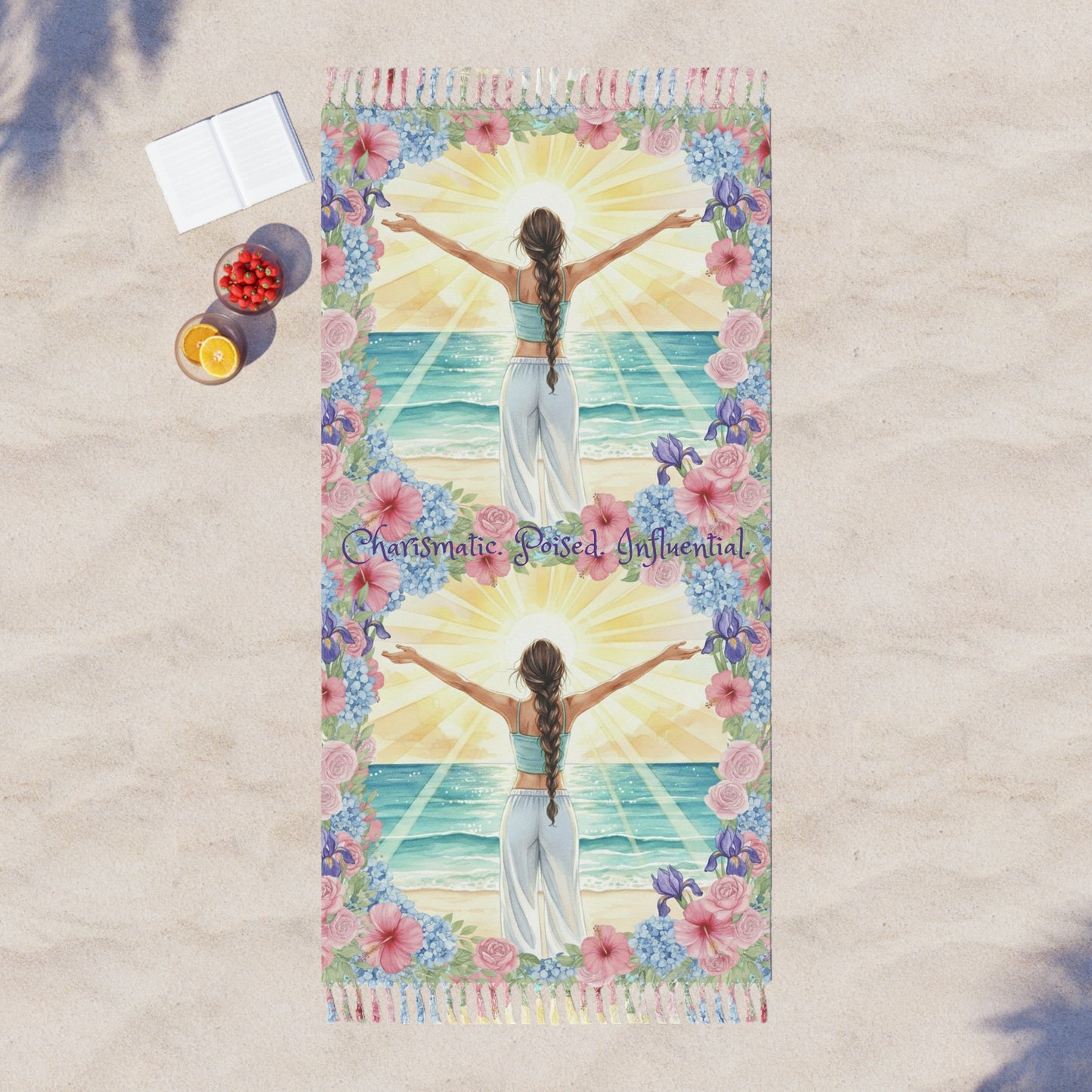The Vivian - Boho Beach Towel - Charismatic & Poised Design for Summer Vibes