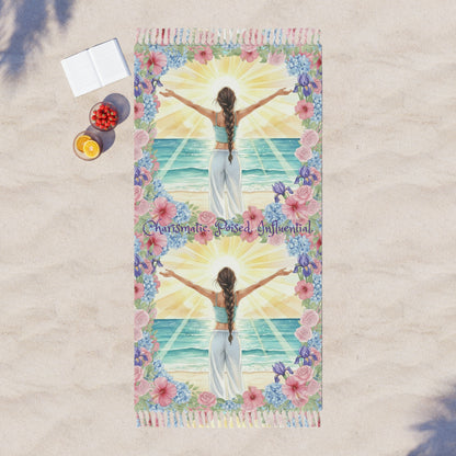 The Vivian - Boho Beach Towel - Charismatic & Poised Design for Summer Vibes