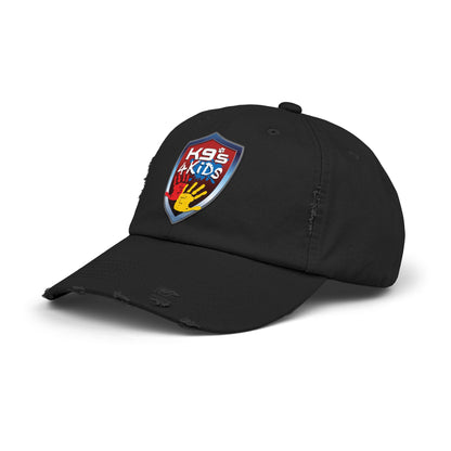 K9s4KIDs Distressed Cap — Funding Safety for Children Logo Hat