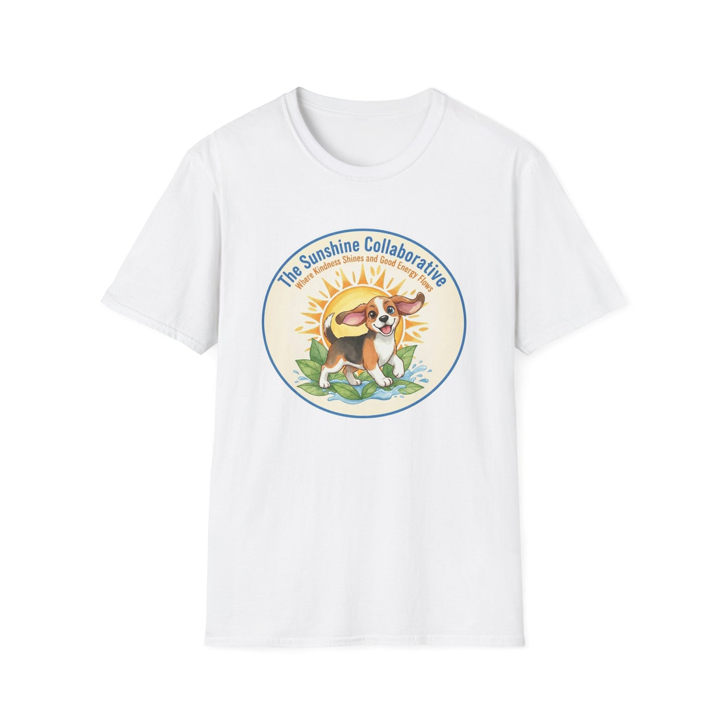 T-Shirt — 'The Sunshine Collaborative' Cute Beagle Sun Logo
