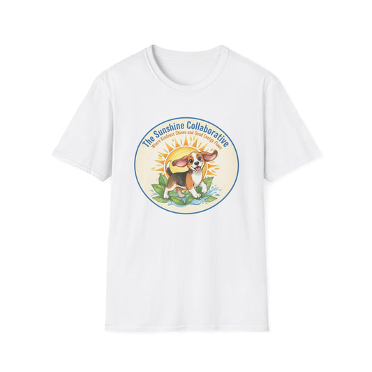T-Shirt — 'The Sunshine Collaborative' Cute Beagle Sun Logo