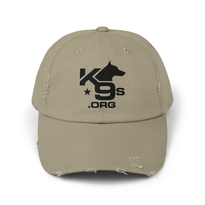 K9s.org Distressed Baseball Cap – Tactical Dog Rescue Logo Hat