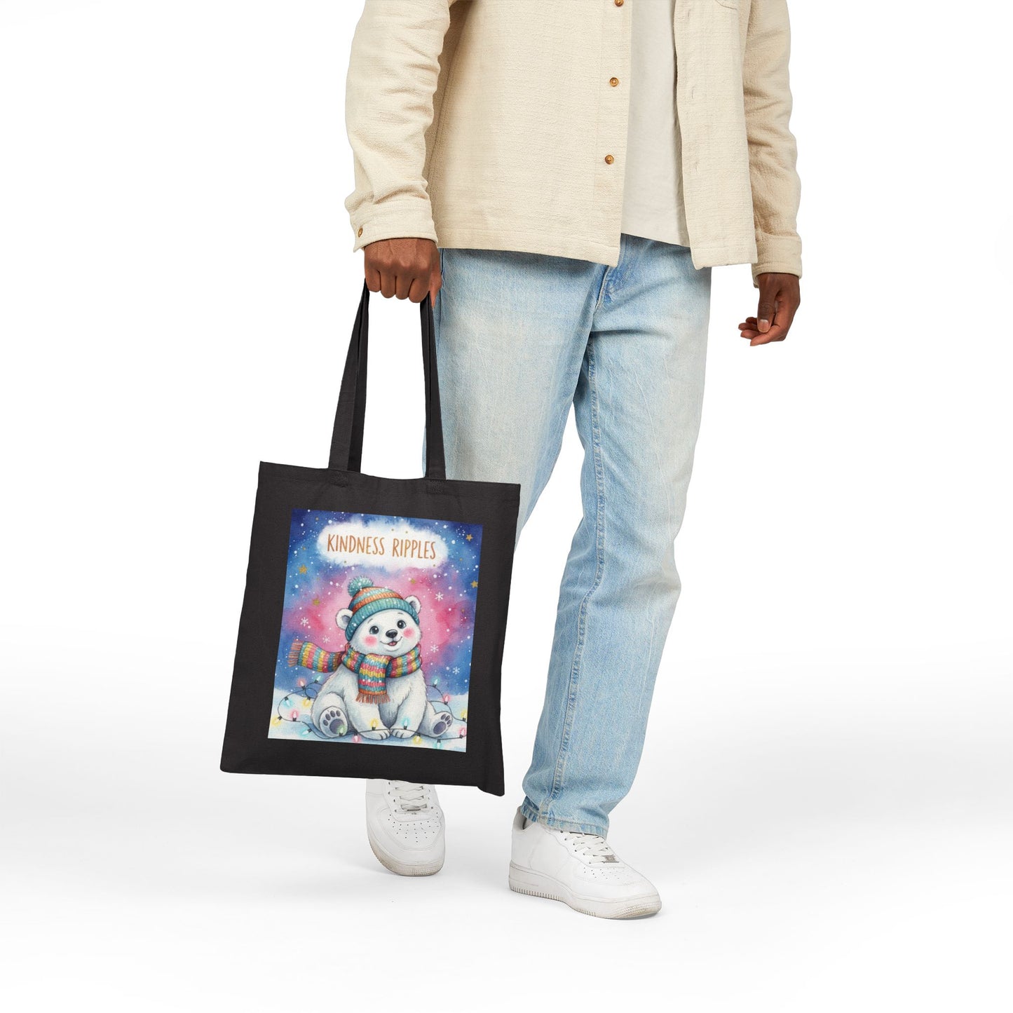 Cute Polar Bear Kindness Tote Bag