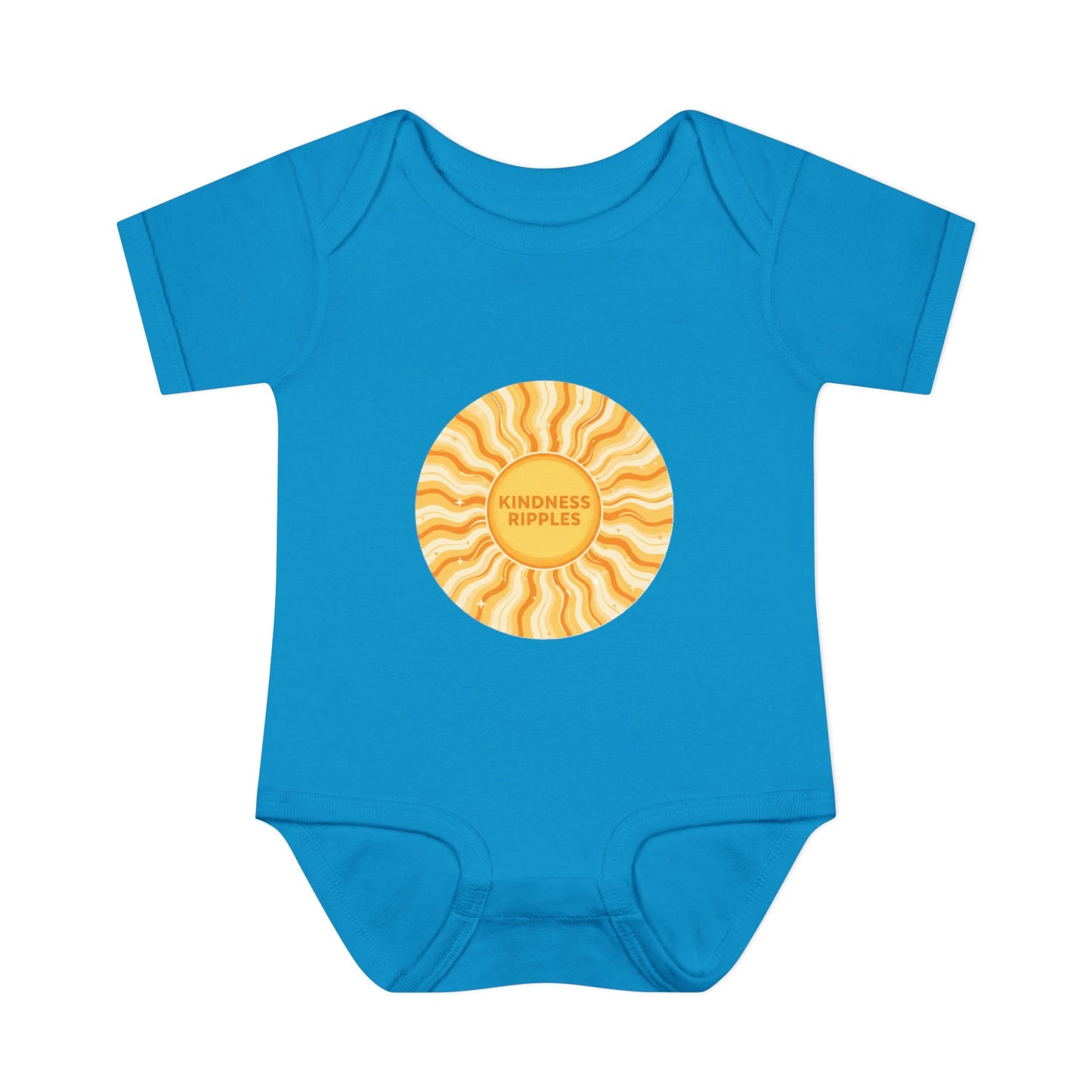 Sunshine Infant Bodysuit - "Mindfulness Ripple" Design for Newborns