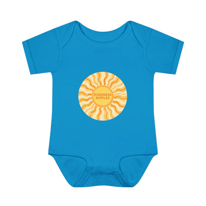 Sunshine Infant Bodysuit - "Mindfulness Ripple" Design for Newborns
