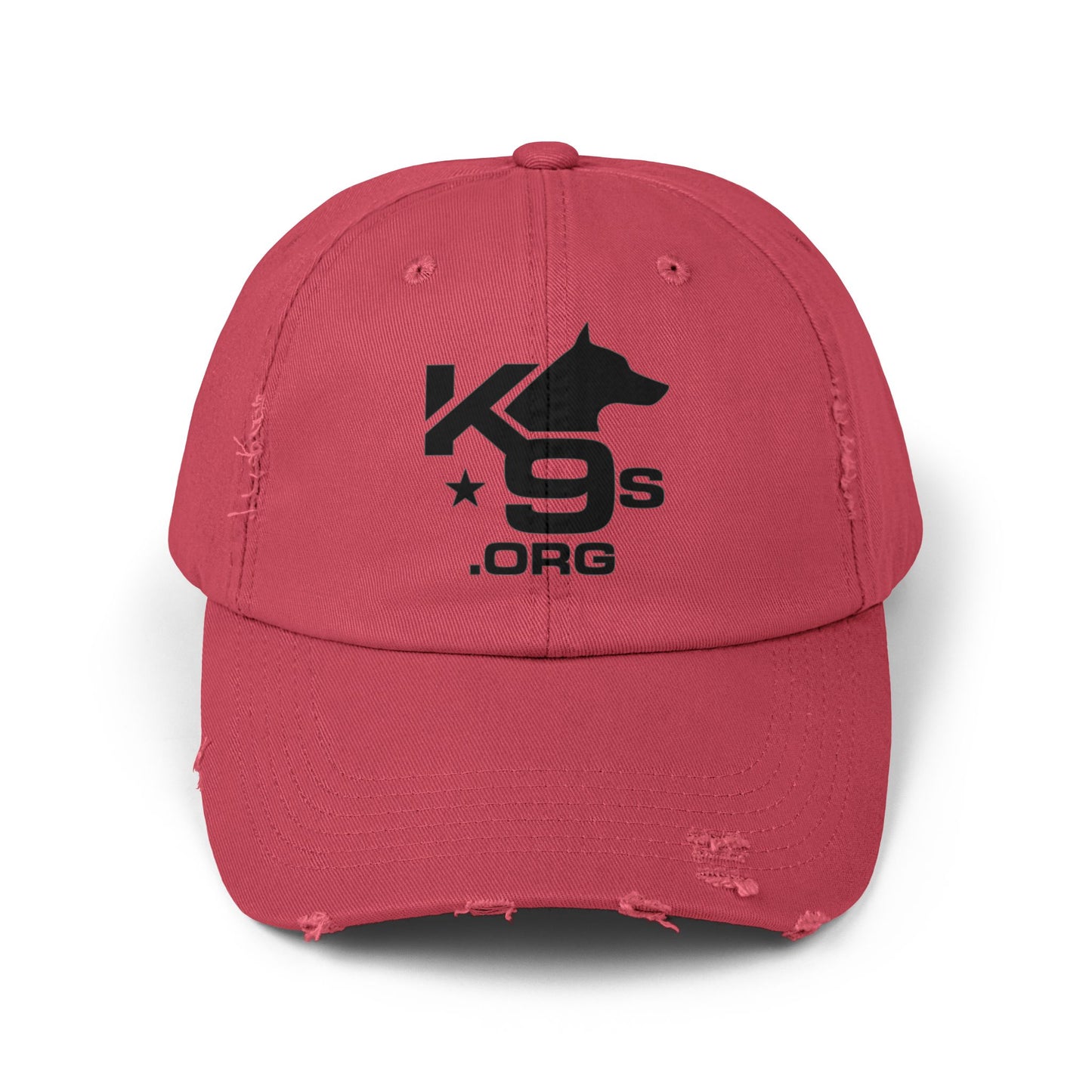 K9s.org Distressed Baseball Cap – Tactical Dog Rescue Logo Hat