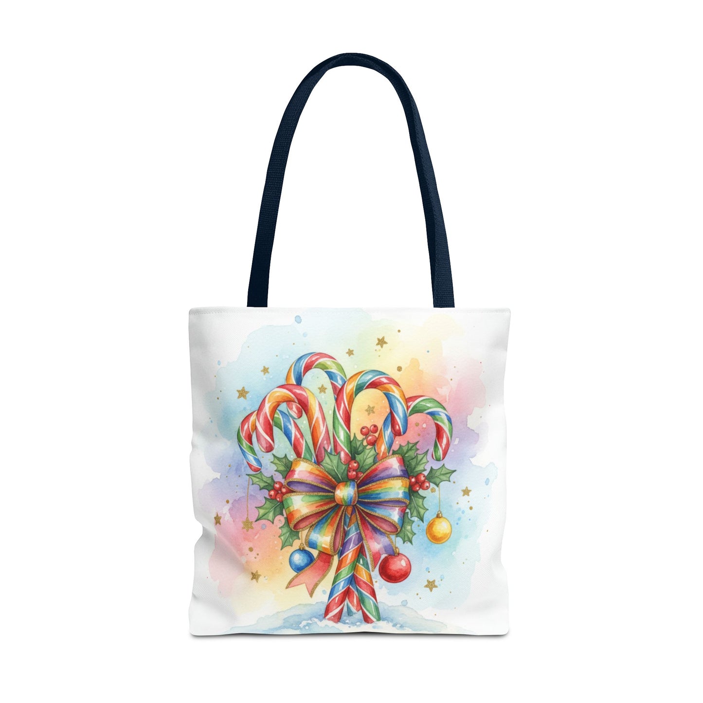 Festive Candy Cane Tote Bag