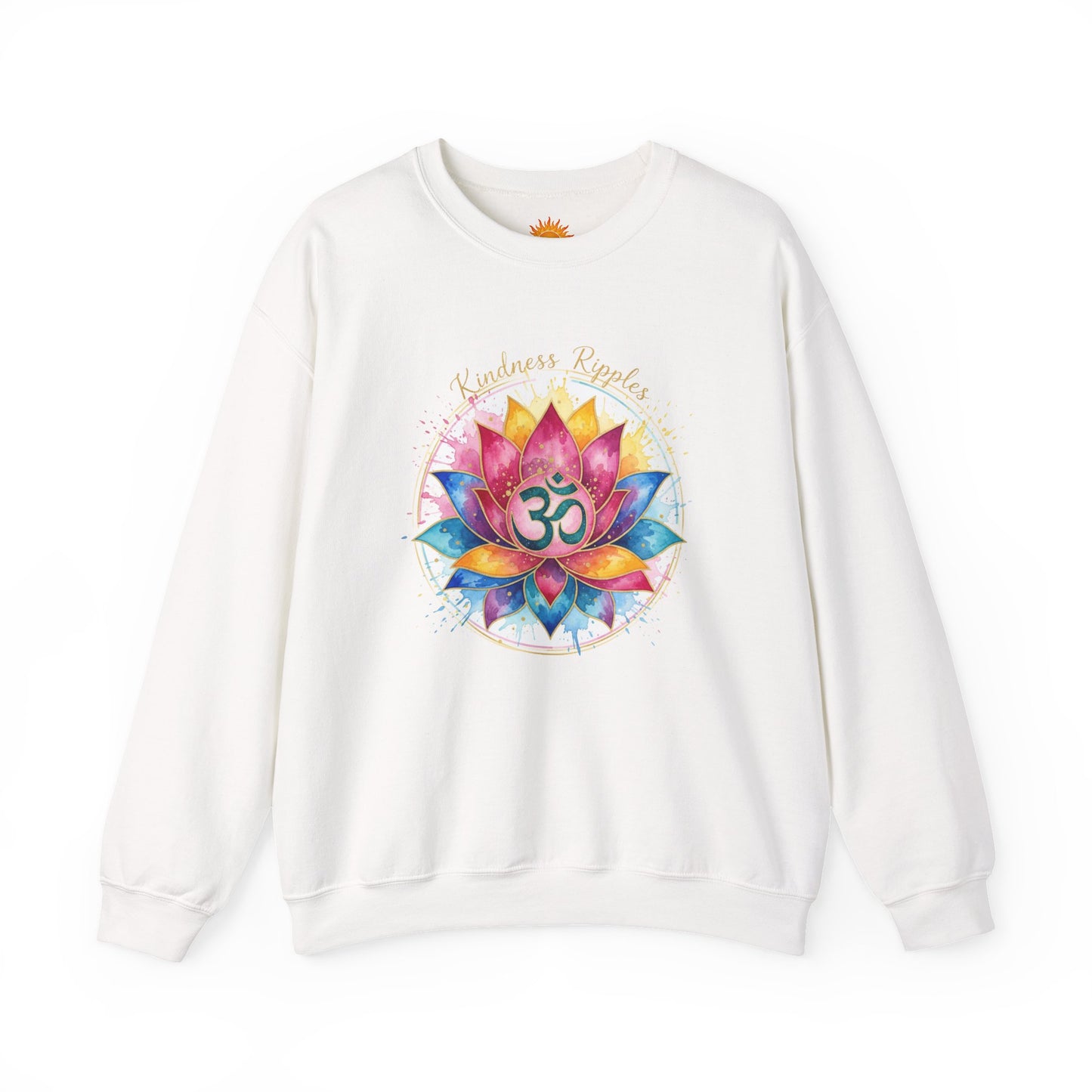 Spiritual Lotus Crewneck Sweatshirt - Mindfulness & Meditation Design