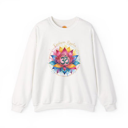Spiritual Lotus Crewneck Sweatshirt - Mindfulness & Meditation Design