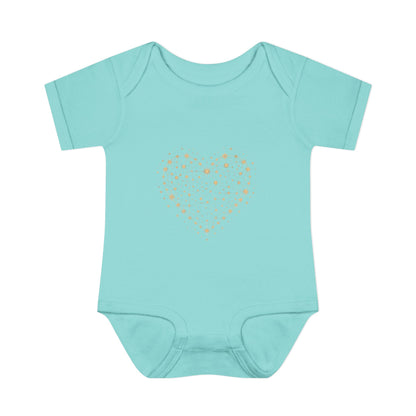 Heart Star Pattern Infant Bodysuit