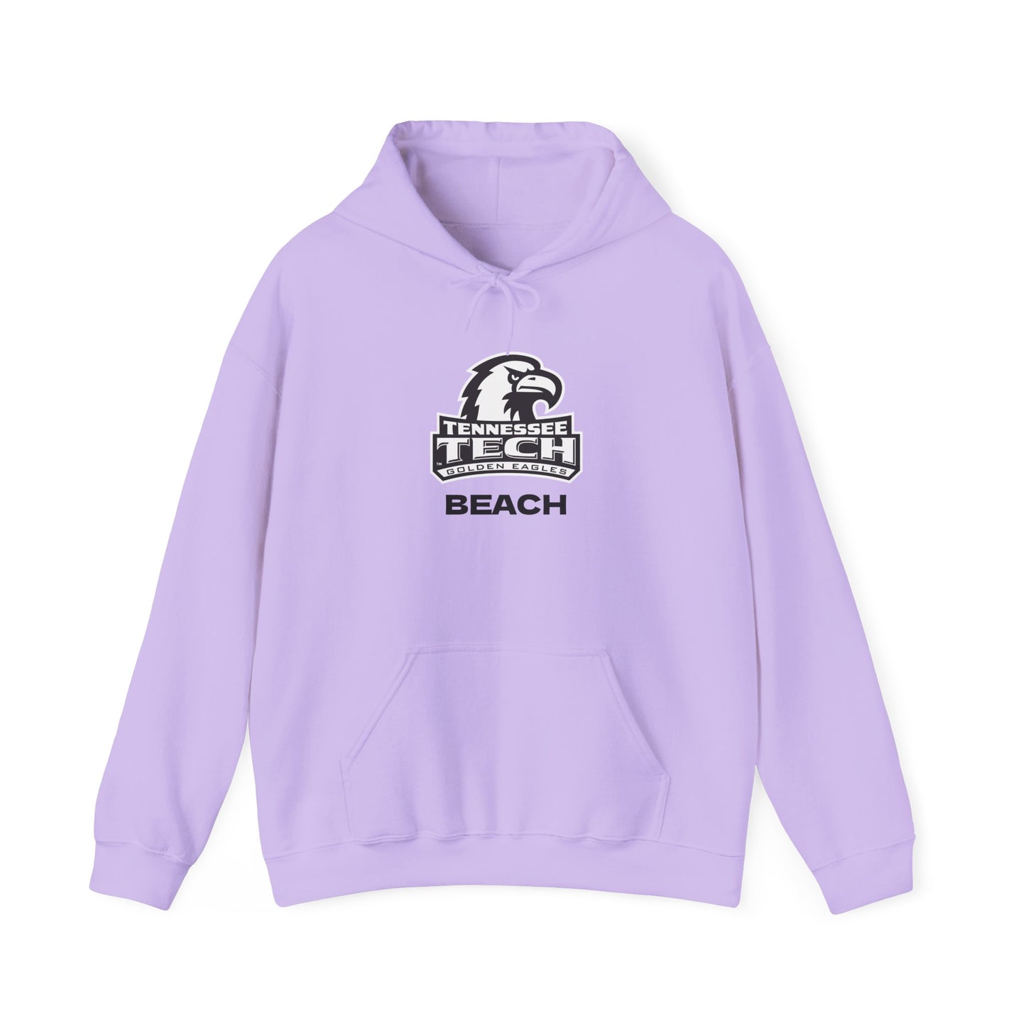 TN Tech Beach Eagle Hoodie — Retro Athletic Logo Pullover