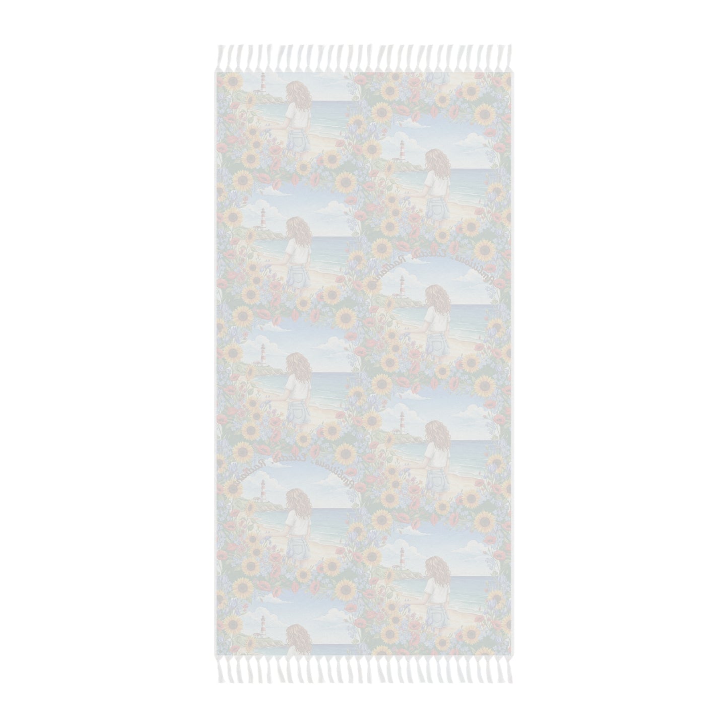 The Audrey - Boho Beach Towel - Floral Sunflower Design for Outdoor Fun