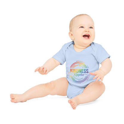 Rainbow Kindness Baby Bodysuit | Organic Baby Clothes, Cute Gift for Baby Showers, Infant Outfit, First Birthday, Cute Baby Gift